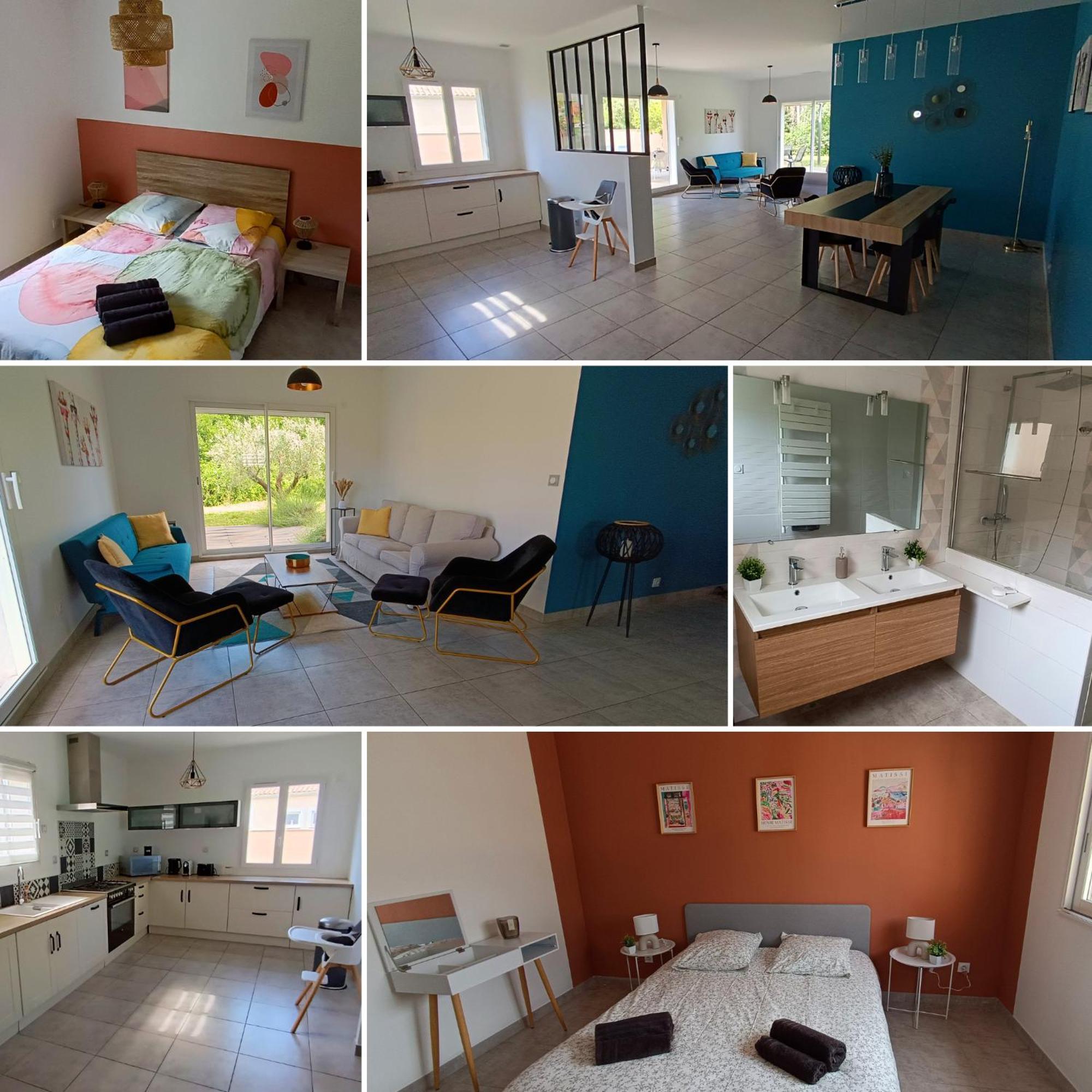 La Villa Lyne - Villa Moderne 4 Chambres 8 Personnes Clim Lezan ภายนอก รูปภาพ